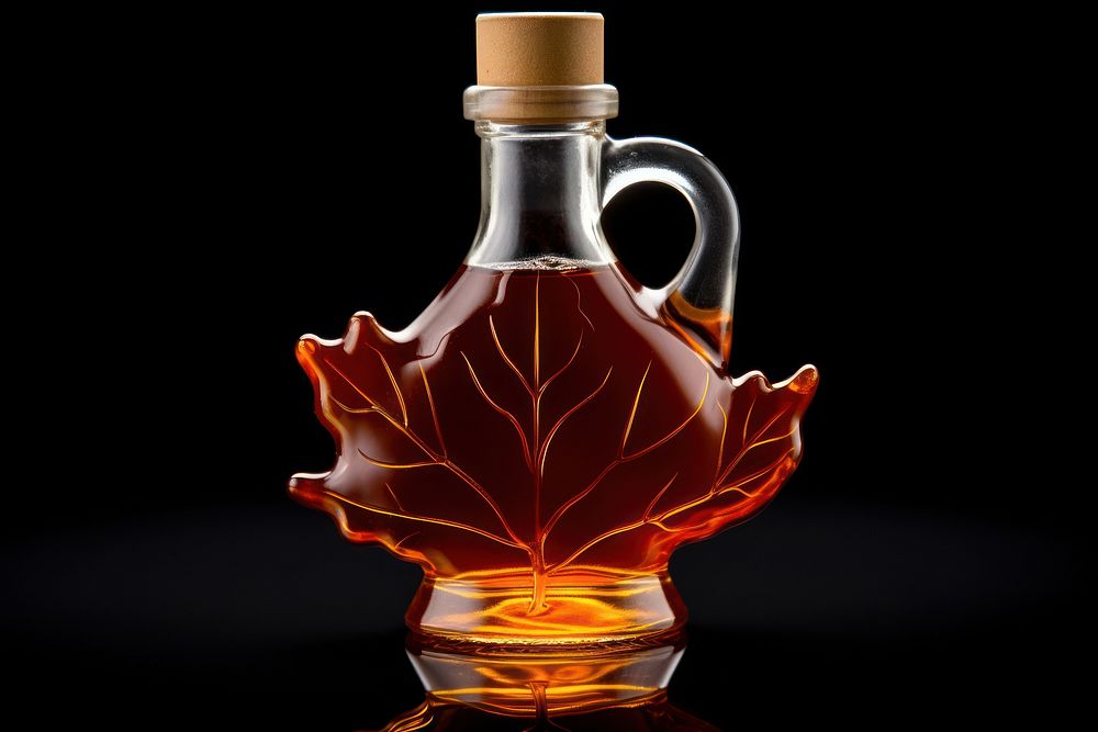 Canadian maple syrup perfume bottle refreshment. AI generated Image by rawpixel.