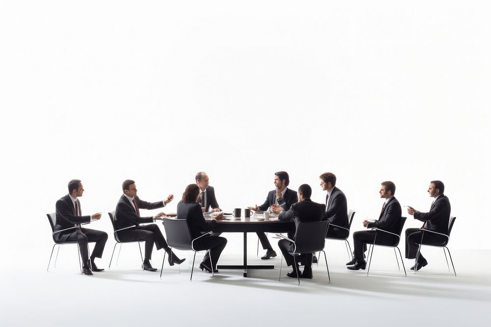 Business network furniture sitting meeting. AI generated Image by rawpixel.