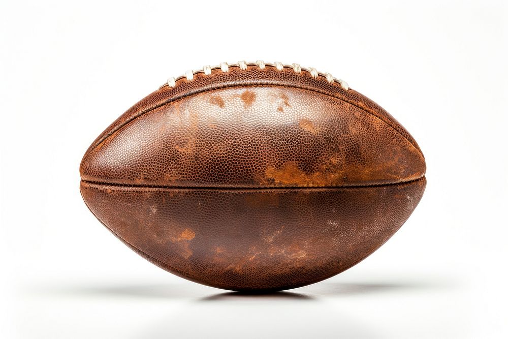 American football sports white background brown. AI generated Image by rawpixel.