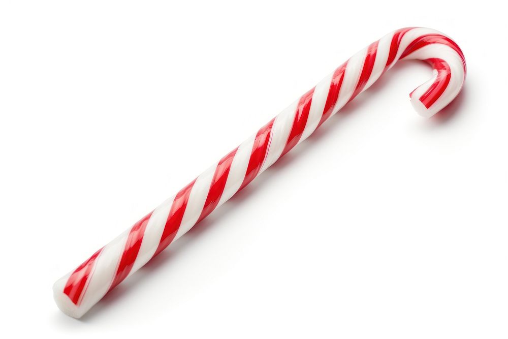 Christmas candy cane confectionery food white background. AI generated Image by rawpixel.