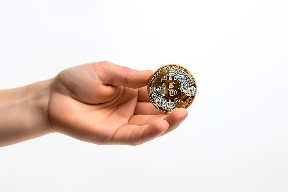 Bitcoin jewelry finger money. AI generated Image by rawpixel.