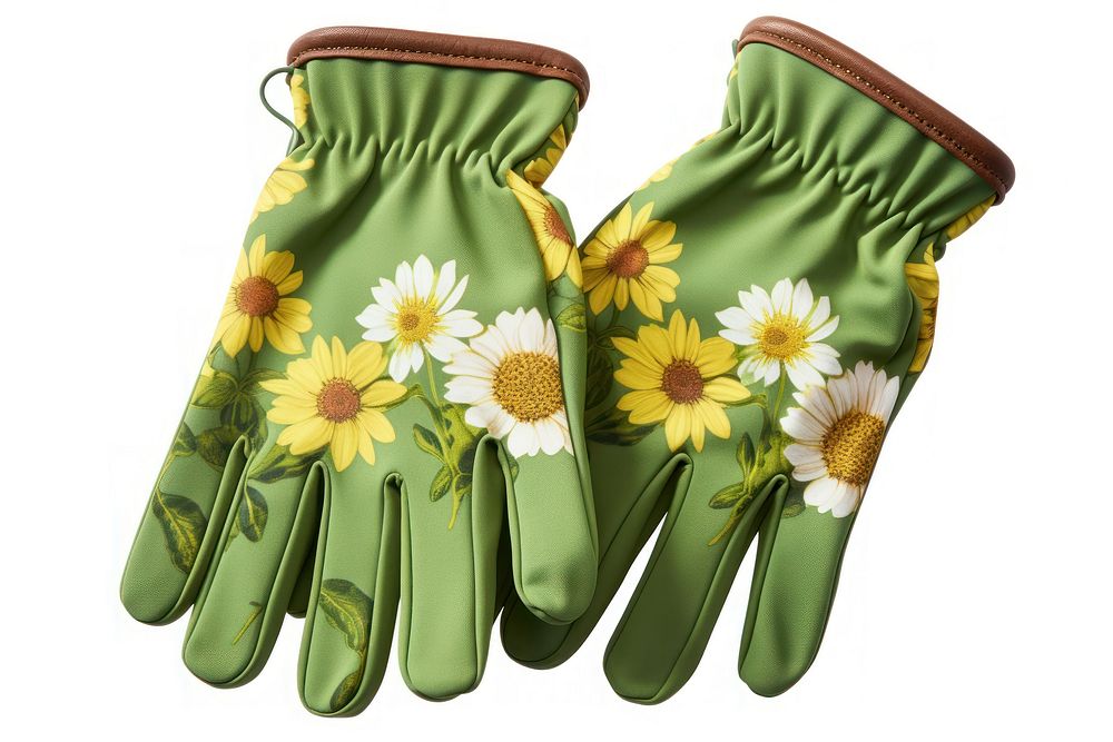 Gardening gloves flower plant daisy. AI generated Image by rawpixel.
