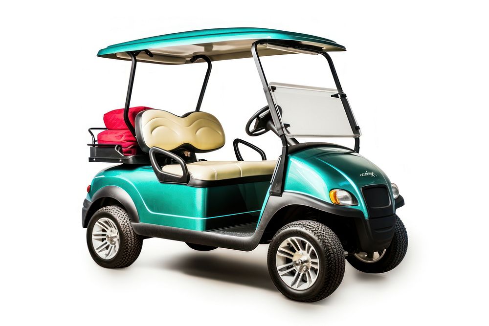 Golf car vehicle wheel grass. AI generated Image by rawpixel.