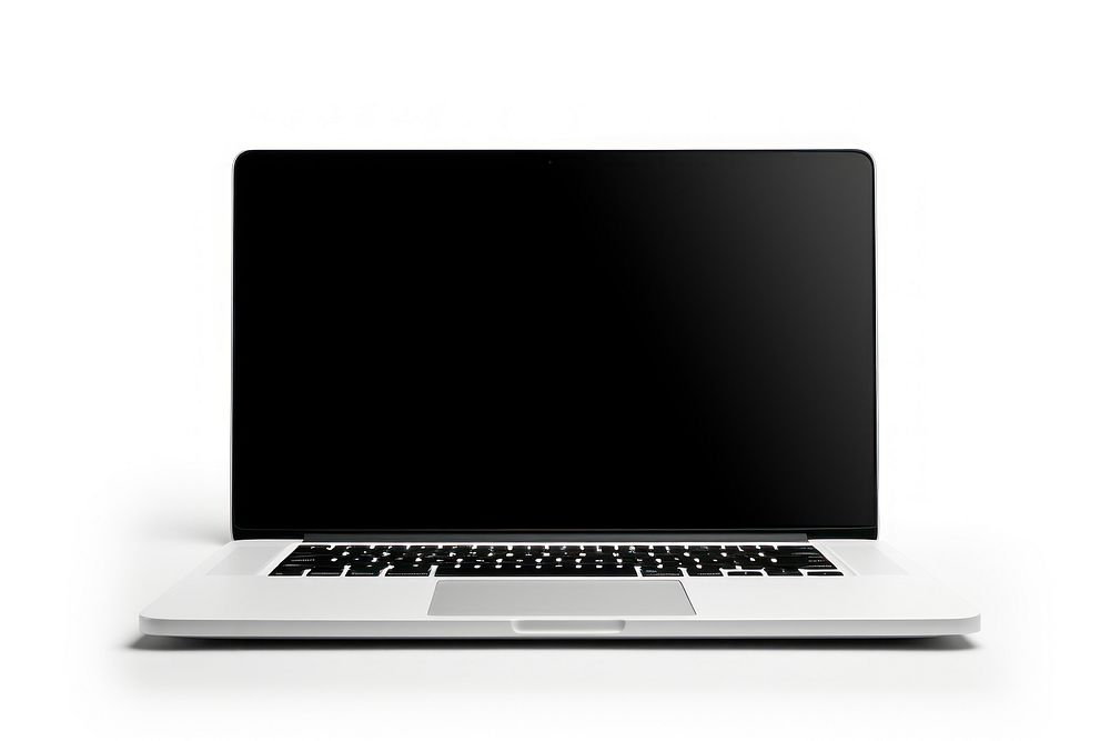 Laptop mockup computer screen white background. AI generated Image by rawpixel.