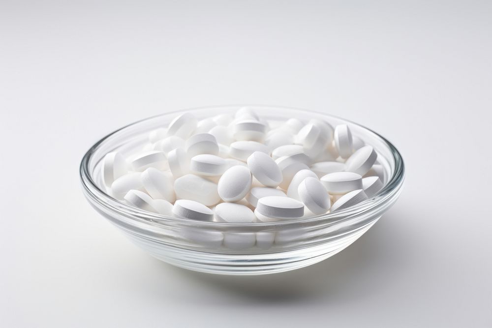 Paracetamol medicine white pill medication. AI generated Image by rawpixel.