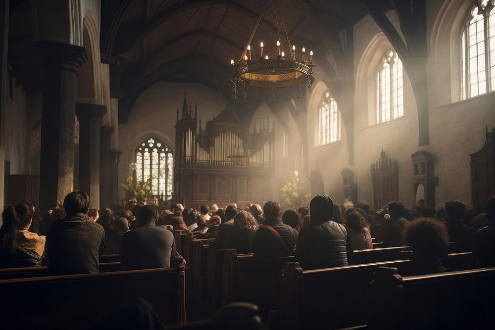 Church architecture building worship. AI generated Image by rawpixel.