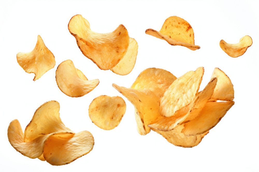 Potato chips petal plant food. AI generated Image by rawpixel.