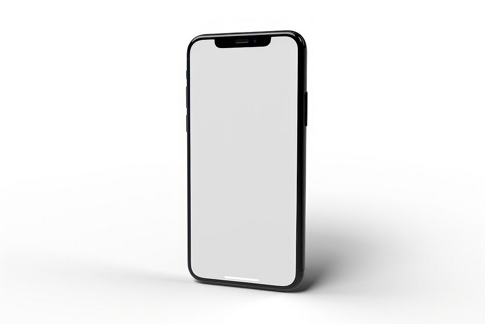 Smartphone mockup screen white background portability. AI generated Image by rawpixel.