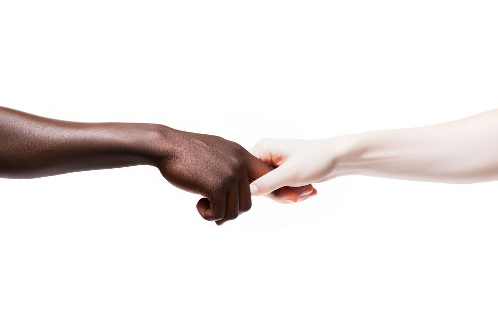Two hands touching adult white background agreement. AI generated Image by rawpixel.