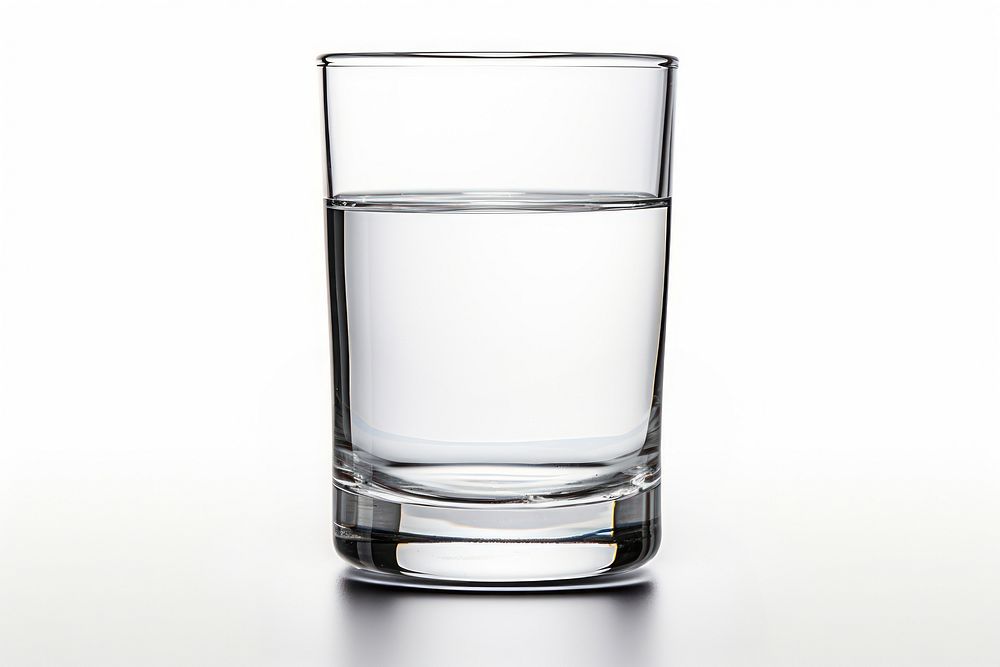 Water glass vase white background refreshment. AI generated Image by rawpixel.