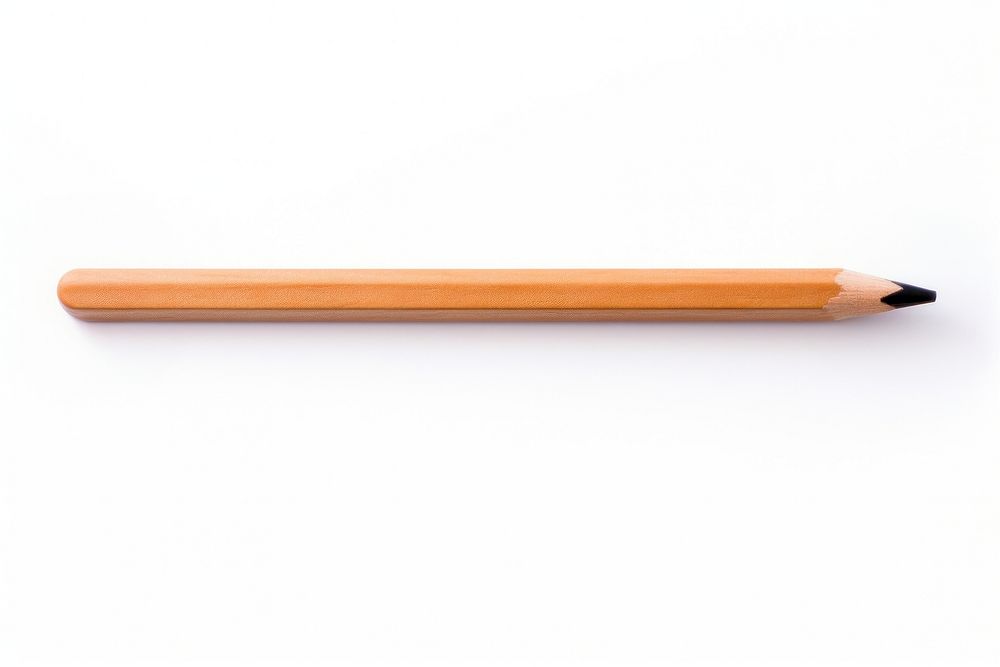 Wooden pencil eraser white background simplicity. AI generated Image by rawpixel.