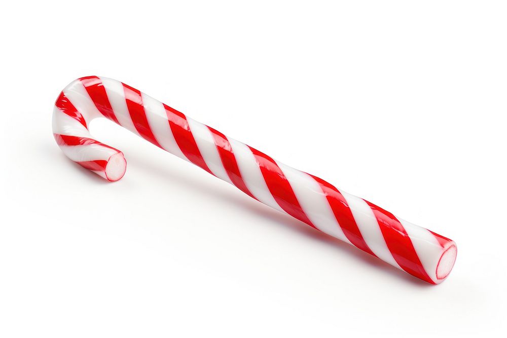 Xmas candy cane confectionery food white background. AI generated Image by rawpixel.