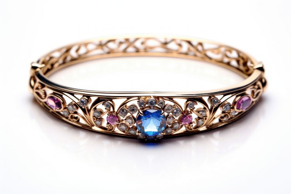 Bracelet gemstone jewelry diamond. AI generated Image by rawpixel.