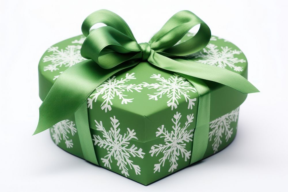 Gift box pattern ribbon green. AI generated Image by rawpixel.