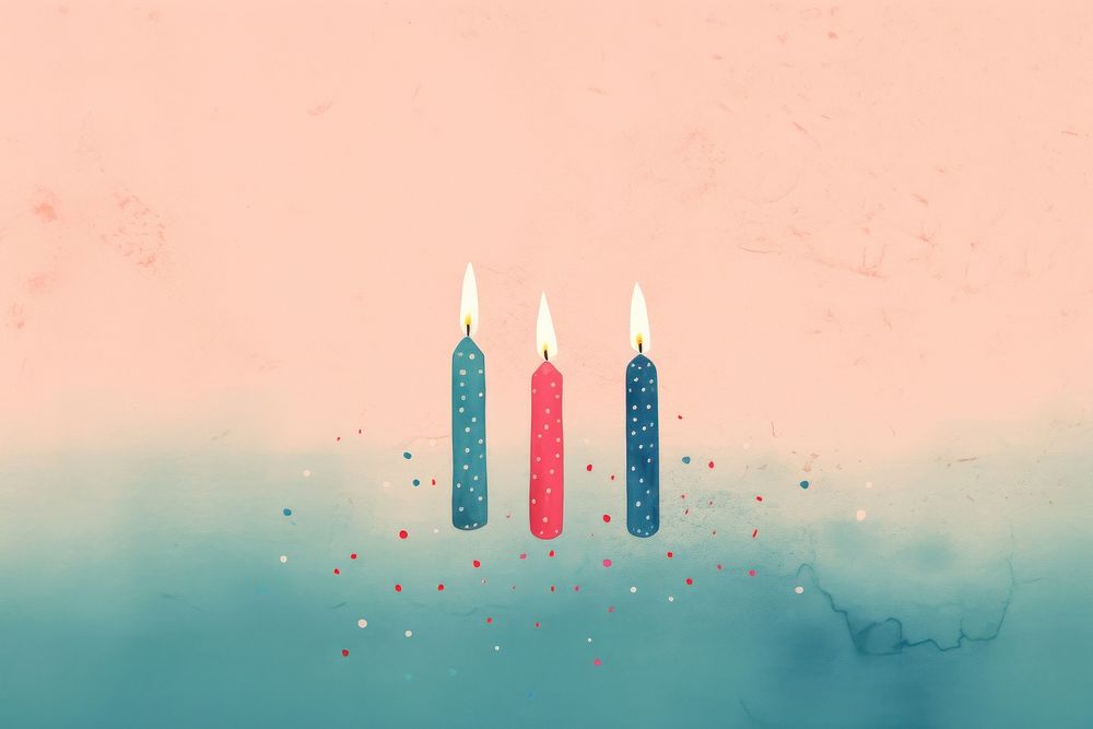 Birthday candles fire illuminated anniversary. AI generated Image by rawpixel.