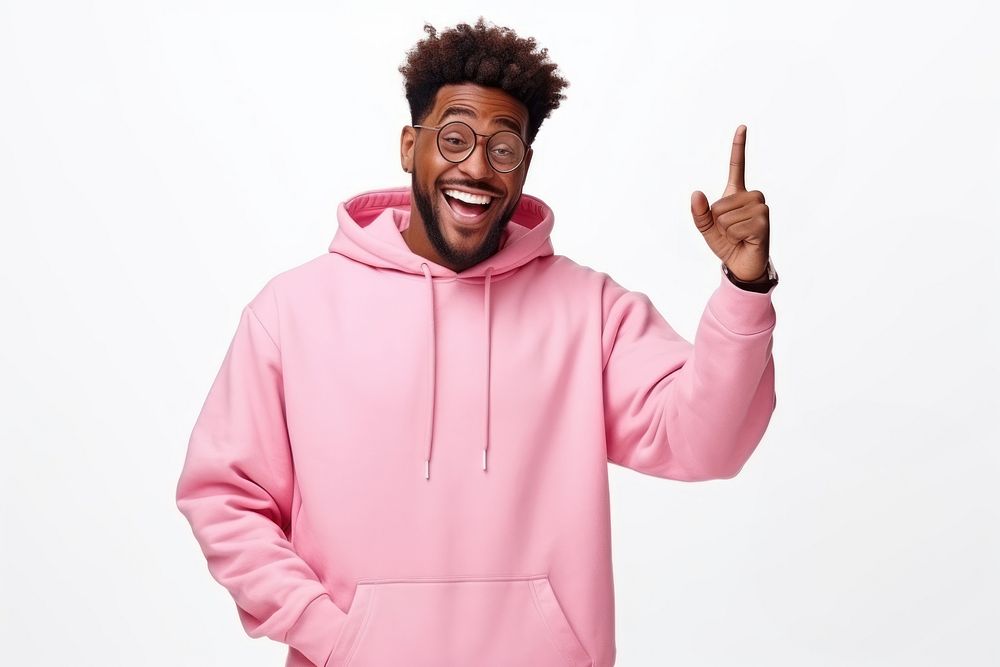 Young black man sweatshirt laughing portrait. AI generated Image by rawpixel.