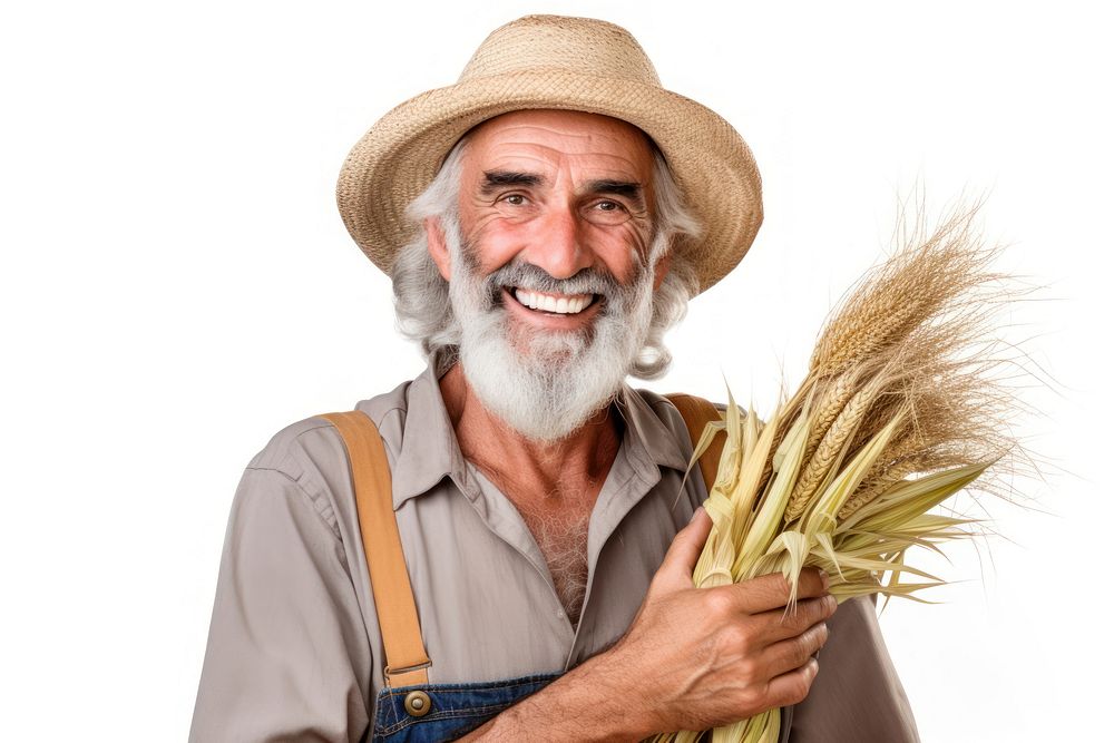 Happy smiling farmer portrait holding adult. AI generated Image by rawpixel.
