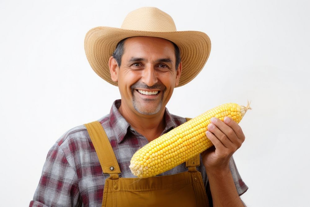 Happy smiling farmer portrait holding adult. AI generated Image by rawpixel.