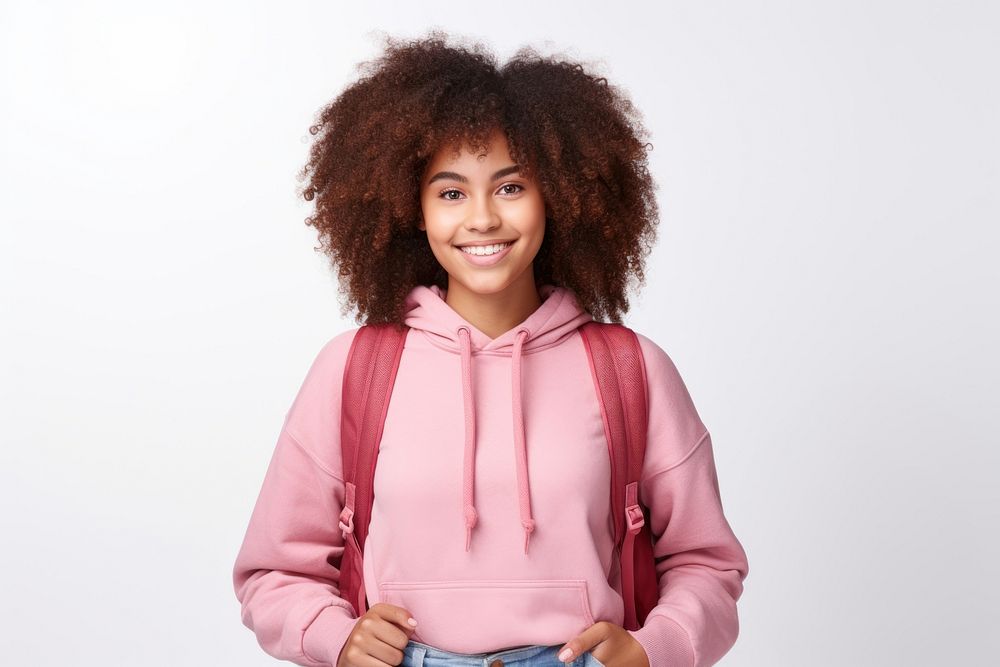 African american teen girl portrait smiling adult. AI generated Image by rawpixel.