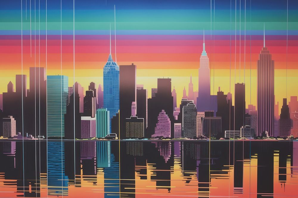New york city architecture backgrounds metropolis. AI generated Image by rawpixel.