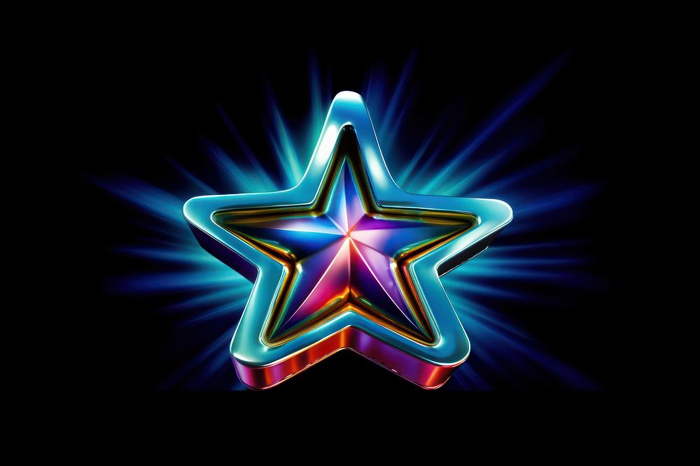 Star light bright neon. AI generated Image by rawpixel.
