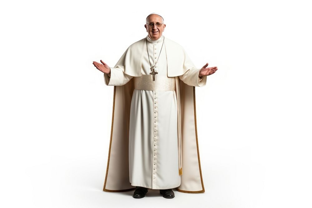 Pope religion adult robe. AI generated Image by rawpixel.