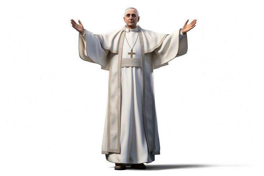 Pope religion adult man. AI generated Image by rawpixel.