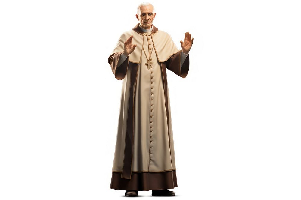 Priest religion costume robe. AI generated Image by rawpixel.