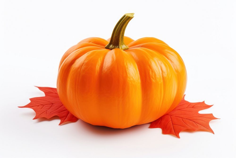 Thanks giving autumn leaves pumpkin vegetable plant food. AI generated Image by rawpixel.