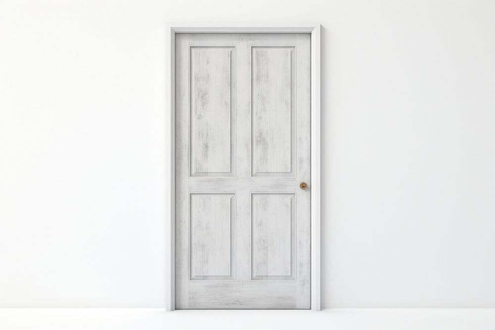 White wooden door white background architecture protection. AI generated Image by rawpixel.