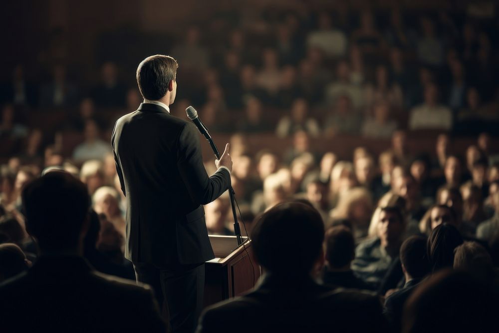 Businessman audience adult performance. AI generated Image by rawpixel.