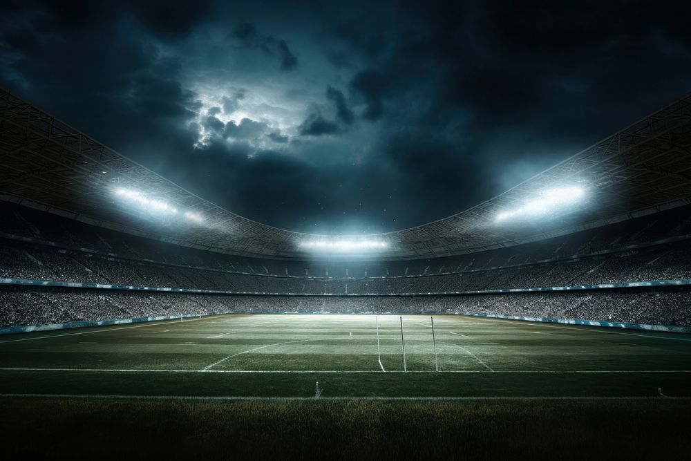 Stadium architecture outdoors football. AI generated Image by rawpixel.