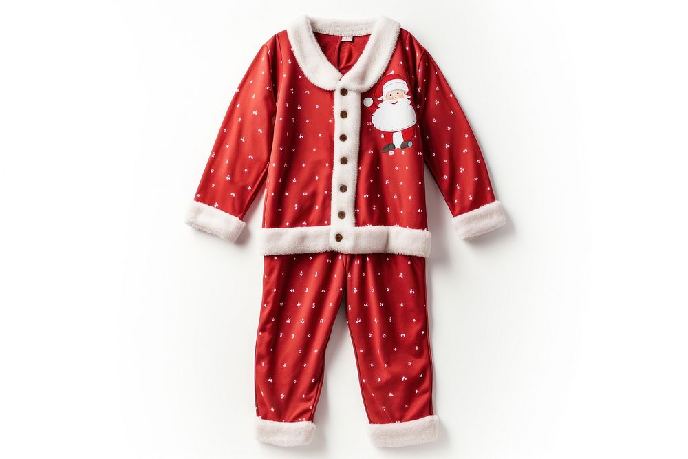 Santa claus pajama pajamas white background celebration. AI generated Image by rawpixel.