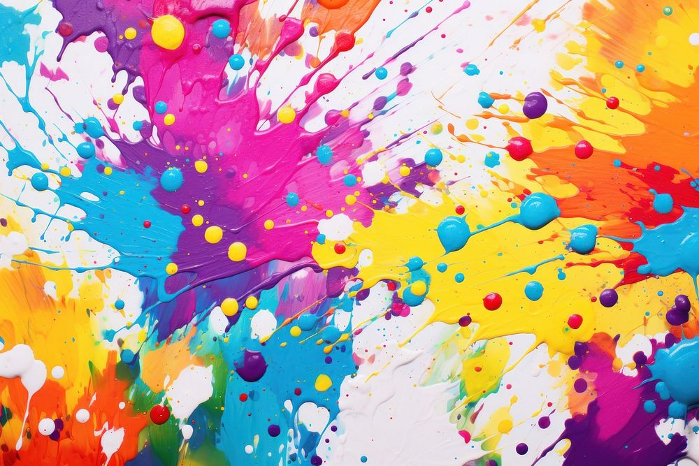 Acrylic paint splash backgrounds painting art. AI generated Image by rawpixel.