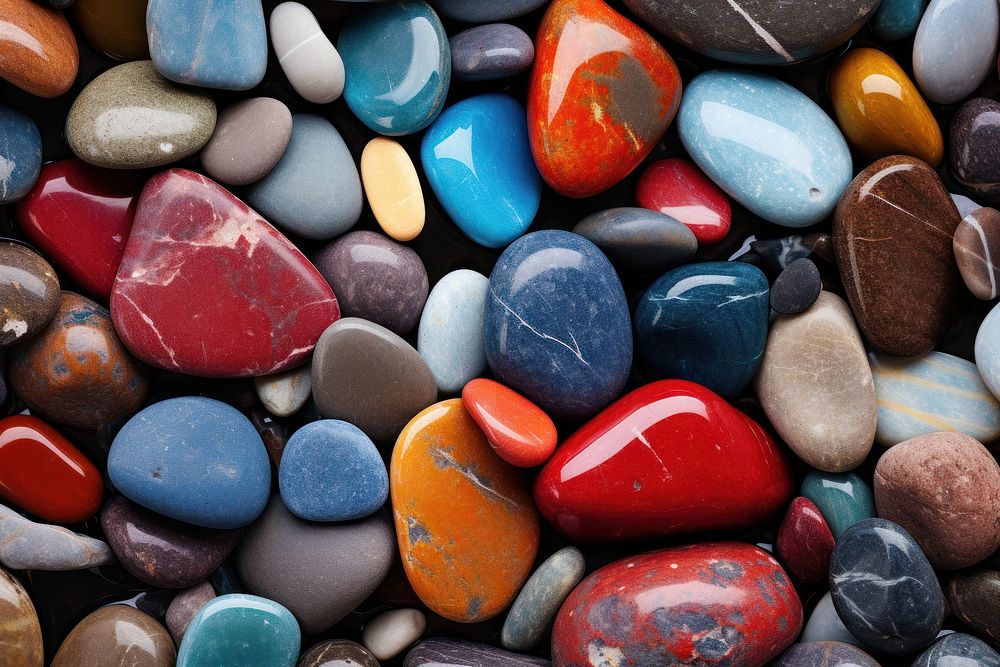Colorful rocks backgrounds pebble pill. AI generated Image by rawpixel.