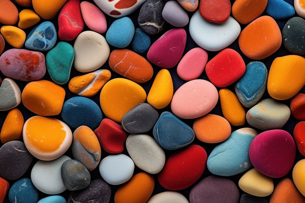 Colorful rocks backgrounds pebble pill. AI generated Image by rawpixel.