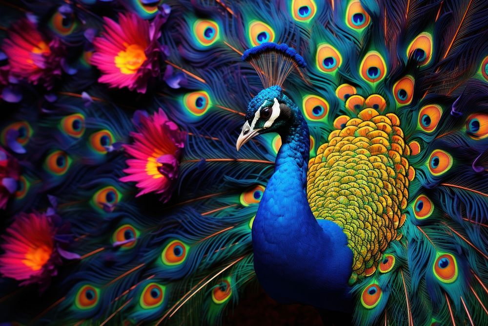 Full body peacock animal bird fragility. AI generated Image by rawpixel.