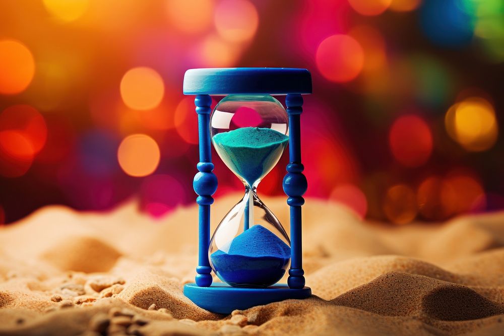 Sand clock celebration medication hourglass. AI generated Image by rawpixel.