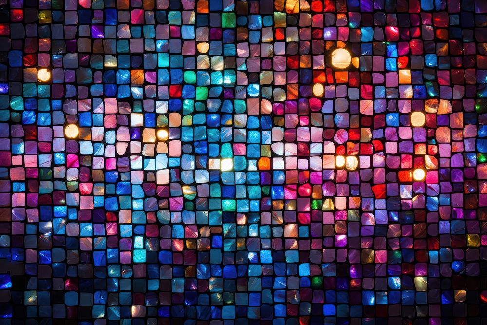 Sparkling lights mosaic backgrounds pattern