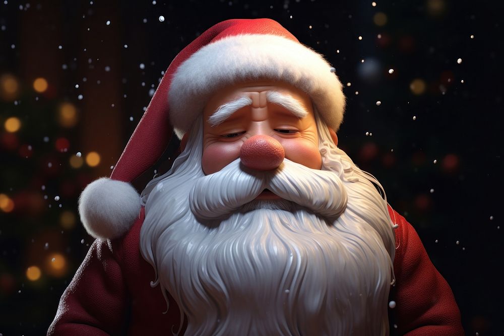 Santa claus christmas illuminated celebration. AI generated Image by rawpixel.