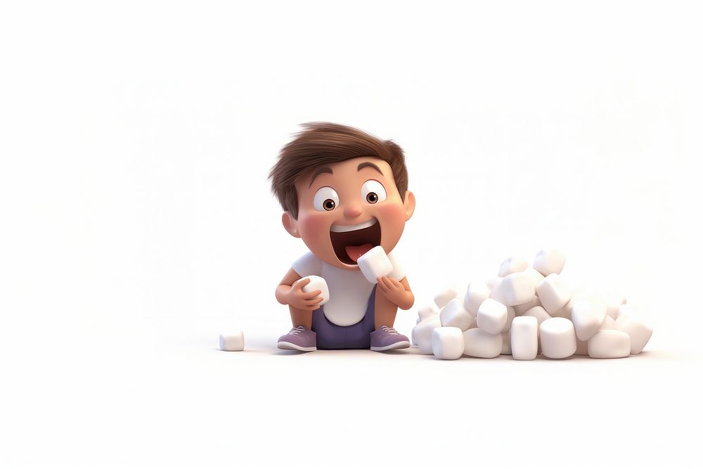 Boy cartoon pill white background. AI generated Image by rawpixel.