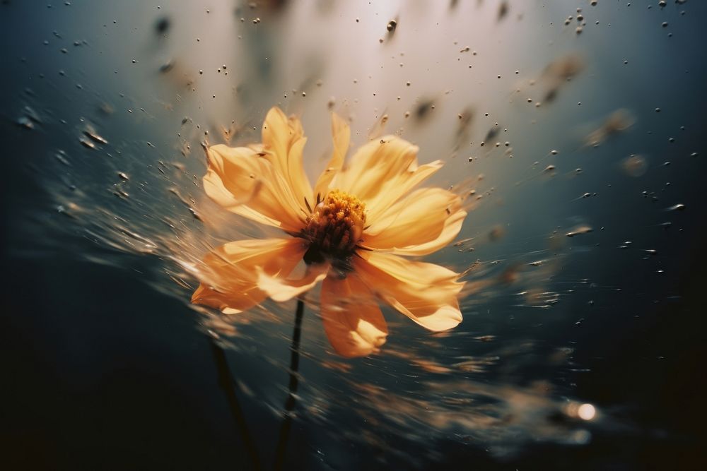 A flower outdoors nature motion. AI generated Image by rawpixel.