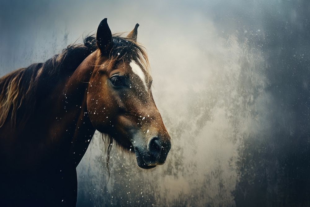 A horse stallion animal mammal. AI generated Image by rawpixel.