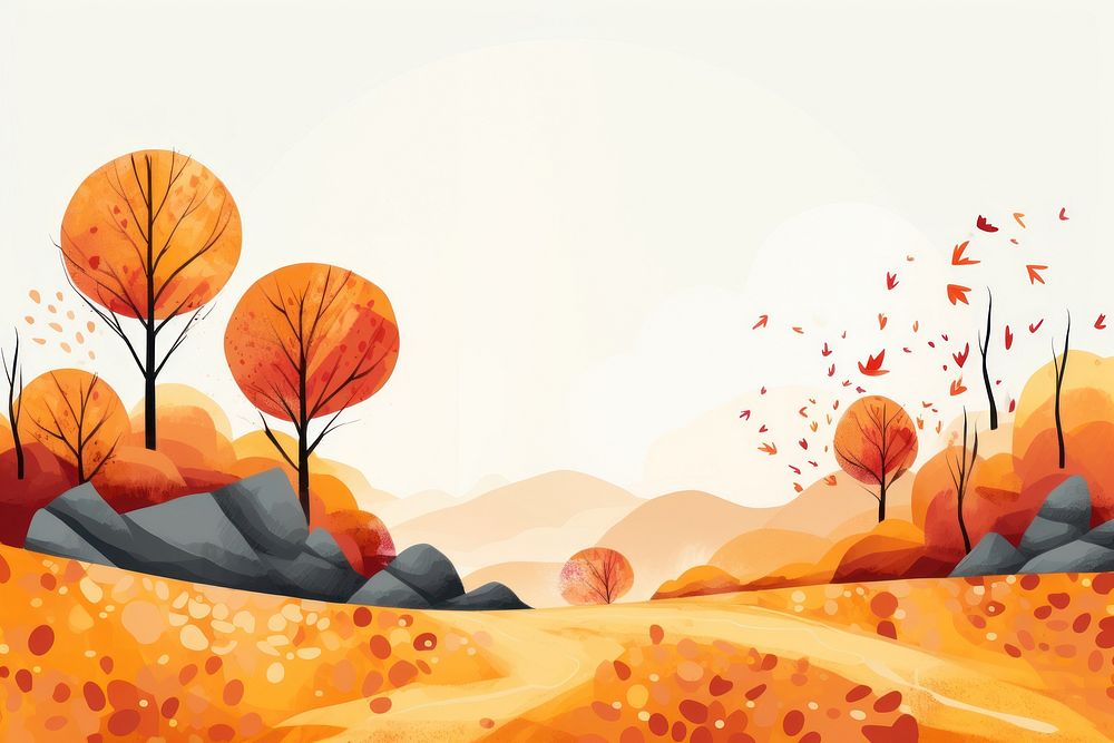 Autumn landscape outdoors autumn. AI generated Image by rawpixel.