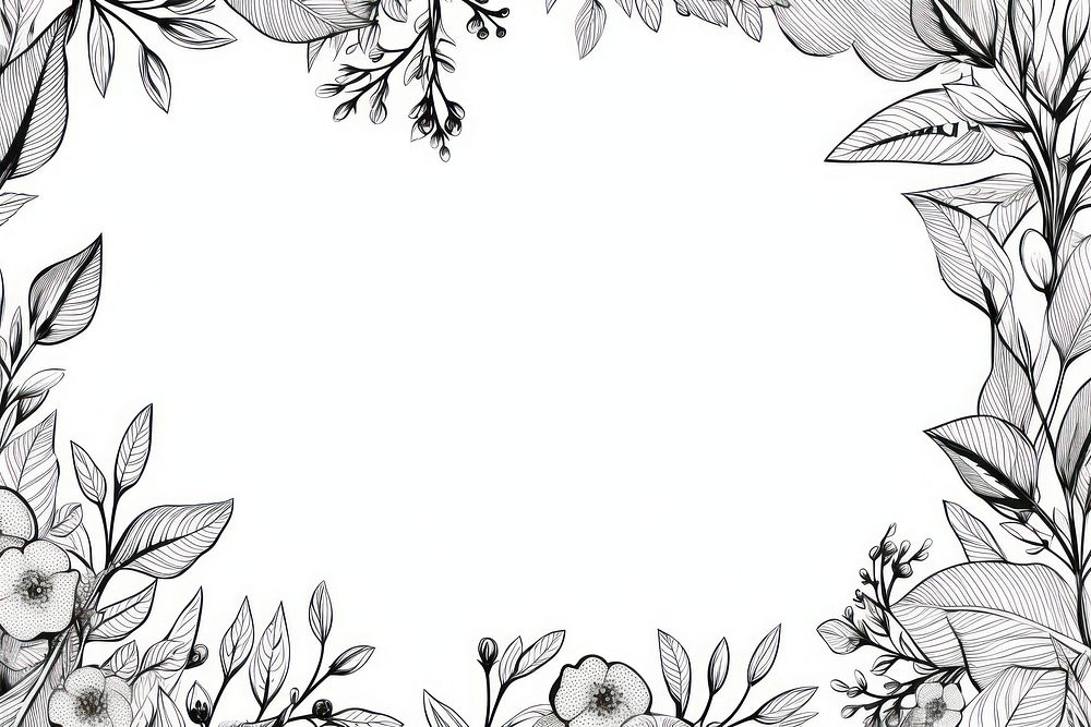 Botanical backgrounds pattern drawing. AI generated Image by rawpixel.