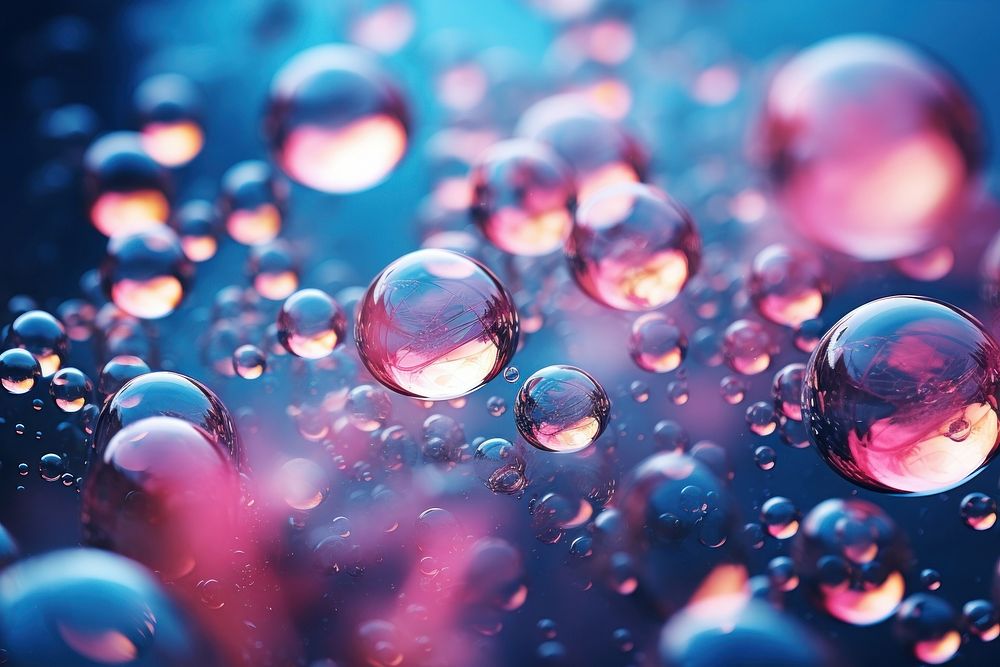Bubbles focus in water phone wallpaper no details sphere transparent backgrounds. AI generated Image by rawpixel.
