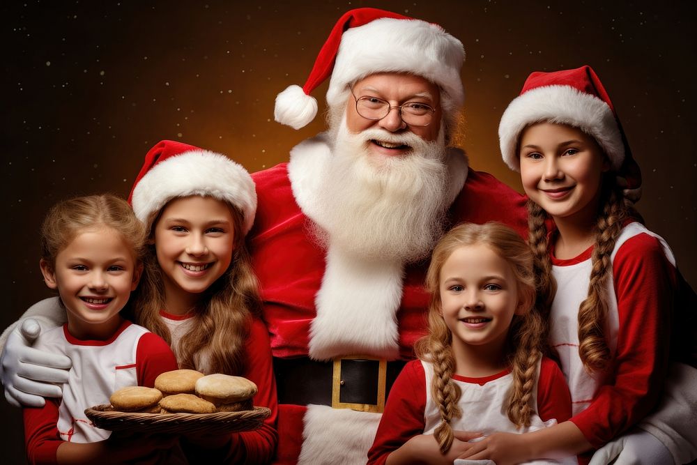 Christmas family photo costume child cute. AI generated Image by rawpixel.