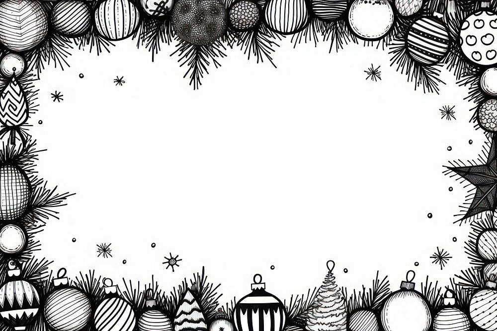 Christmas backgrounds pattern drawing. AI generated Image by rawpixel.