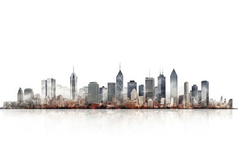 City line architecture metropolis cityscape. AI generated Image by rawpixel.