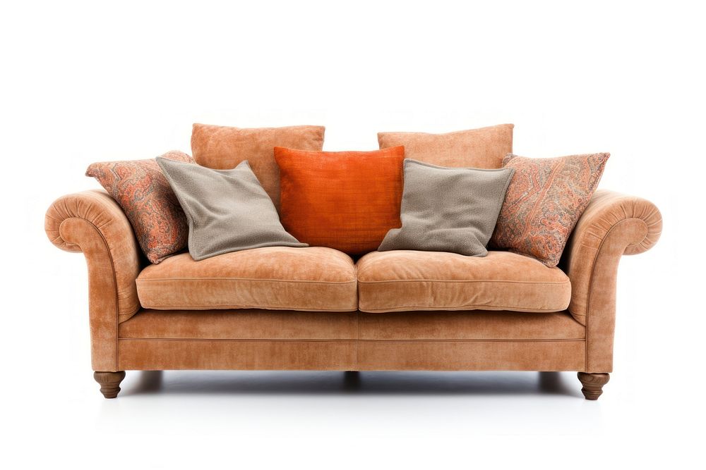 Comfy homey sofa furniture cushion pillow. AI generated Image by rawpixel.